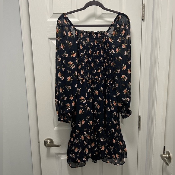 2x 1.State Smocked Square Neck Long Sleeve Dress NWOT - Picture 3 of 4